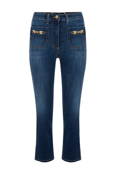 Elisabetta Franchi Cropped Jeans Blue 2 Elisabetta Franchi Cropped Jeans Blue - Afbeelding 2