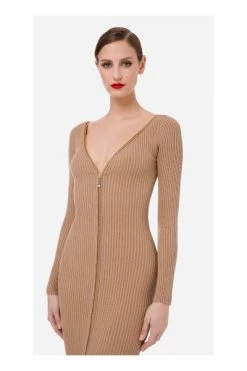 Elisabetta Franchi Casual Jurken Knitted Dresses Beige -Elisabetta Franchi Winkel 5dd5d59dc7c985491ffae1fbf0514283