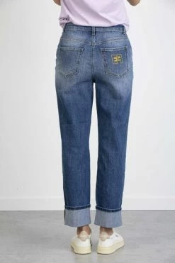 Elisabetta Franchi Straight Jeans JEANS Blue