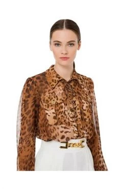 Elisabetta Franchi Longsleeve Shirts CAMICIE CB00522E2-642 Brown -Elisabetta Franchi Winkel 5dfefefe678c7894df5c36df0f1d6da6