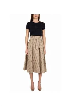 Elisabetta Franchi Midirokken Midi Skirts Beige -Elisabetta Franchi Winkel 5ea2bee0c29418cd9c5a4641ae420ec3