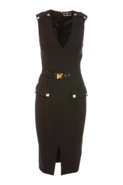 Elisabetta Franchi Feestjurken DRESS Black -Elisabetta Franchi Winkel 5ed3d5ffa47ea761e409bb3fa24d432e