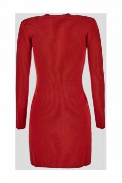 Elisabetta Franchi Casual Jurken Knitted Dresses Red