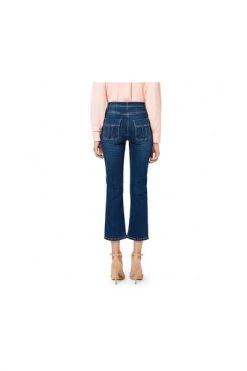 Elisabetta Franchi Bootcut Jeans Bootcut Cropped Jeans Blue