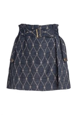 Elisabetta Franchi Korte Rokken GONNA Blue -Elisabetta Franchi Winkel 600b38ed033ebdeb898d3c87d3a0c27a