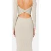 Elisabetta Franchi Casual Jurken Midi Dress Beige