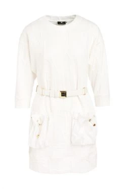Elisabetta Franchi Casual Jurken Dress White