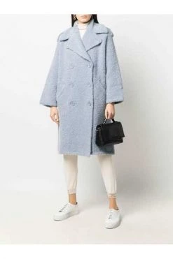 Elisabetta Franchi Trenchcoats & Mantels Double-breasted Knit Coat Blue 8 Elisabetta Franchi Trenchcoats & Mantels Double-breasted Knit Coat Blue -Elisabetta Franchi Winkel 610279dd5e25f393a6835330c8069a4f