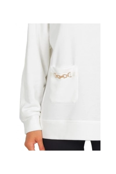 Elisabetta Franchi Hoodies & Sweatvesten Hoodie White 5 Elisabetta Franchi Hoodies & Sweatvesten Hoodie White - Afbeelding 5