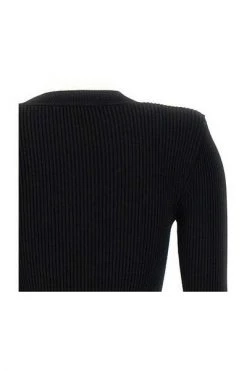 Elisabetta Franchi Sweaters Round-neck Knitwear Black