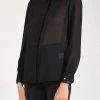 Elisabetta Franchi Longsleeve Shirts Casual Shirts Black