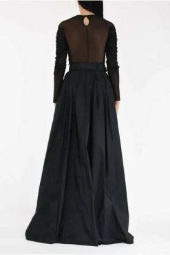 Elisabetta Franchi Jurken Long Dress Black -Elisabetta Franchi Winkel 6211bedb80fefa8c8811205162569a82