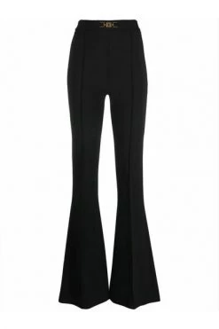 Flared Jeans Elisabetta Franchi Trousers Black Black