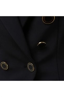 Elisabetta Franchi Blazers Crêpe Jacket Black -Elisabetta Franchi Winkel 62748f50596fe965a8a7e1dcb0faa4fa