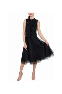 Elisabetta Franchi Midirokken Midi Skirt Black