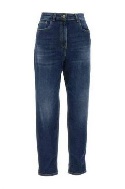 Elisabetta Franchi Straight Jeans Jeans Blue -Elisabetta Franchi Winkel 62cae87b58cd119e989db1081455a3ad
