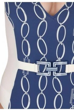 Elisabetta Franchi Badpakken Whole Fantasy Full Chains Blue -Elisabetta Franchi Winkel 6331e7d9cd9b8abcf7245d03bafdd308