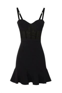 Elisabetta Franchi Feestjurken Party Dresses Black -Elisabetta Franchi Winkel 639b059bc836e682159acd6ca3b01710