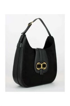 Elisabetta Franchi Handtassen Hobo Bag Black -Elisabetta Franchi Winkel 6411df08a30ebedbd0f3f93820aee272