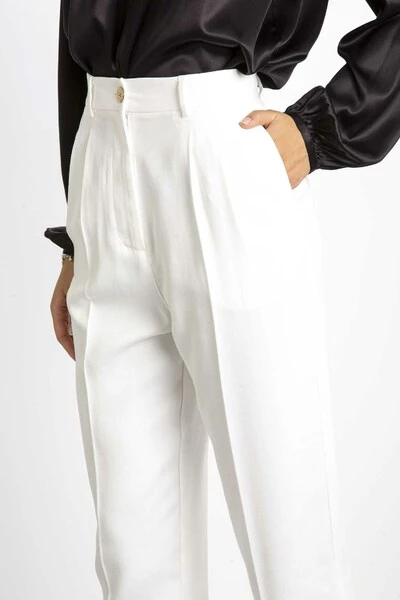 Elisabetta Franchi Chino's Trousers Beige 4 Elisabetta Franchi Chino's Trousers Beige - Afbeelding 4