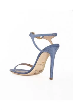 Elisabetta Franchi Sandalen Open-toe Sandals With Logo Strap Blue -Elisabetta Franchi Winkel 64362f9dd950a07a4a53a1af7b273e57