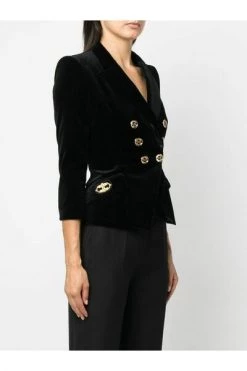 Elisabetta Franchi Blazers Blazer Jacket Black -Elisabetta Franchi Winkel 648616da371659b2c64c48e85afdc39f