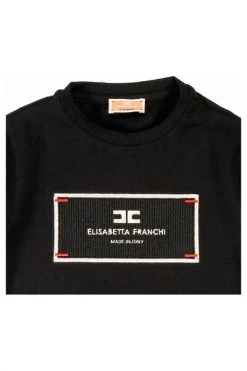 Elisabetta Franchi T-shirts Black -Elisabetta Franchi Winkel 649a8bb5102772e6d05cc760ee6e591c