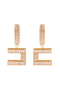 Elisabetta Franchi Oorbellen EARRINGS Yellow