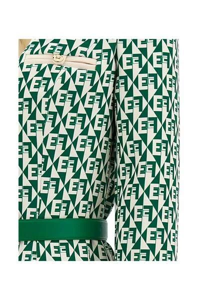 Elisabetta Franchi Casual Jurken Short Dresses Green 6 Elisabetta Franchi Casual Jurken Short Dresses Green - Afbeelding 6