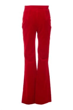 Wijde Broeken Elisabetta Franchi Trousers Red Red -Elisabetta Franchi Winkel 64f02de025085315faf0eb7450fd1523
