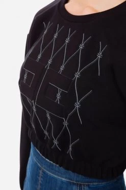 Elisabetta Franchi Hoodies & Sweatvesten Sweatshirts Black