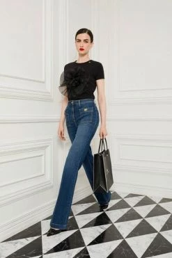 Elisabetta Franchi Boyfriend Jeans Wide Jeans Blue 8 Elisabetta Franchi Boyfriend Jeans Wide Jeans Blue -Elisabetta Franchi Winkel 6595d2fed52723625299cf53dc525ce5