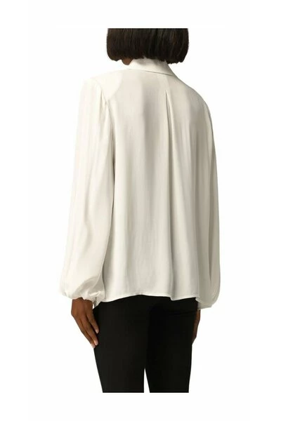 Elisabetta Franchi Longsleeve Shirts Large Sleeve Shirt Beige 2 Elisabetta Franchi Longsleeve Shirts Large Sleeve Shirt Beige - Afbeelding 2