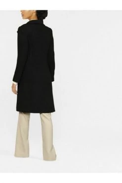Elisabetta Franchi Trenchcoats & Mantels CAPPOTTO Black -Elisabetta Franchi Winkel 65c706589130de8075fa6235944a3d0d
