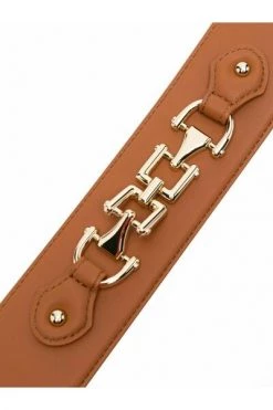 Elisabetta Franchi Riemen Belt Brown
