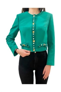 Elisabetta Franchi Blazers Green -Elisabetta Franchi Winkel 66d0d4f8a7483a3af6cb38d0946732da