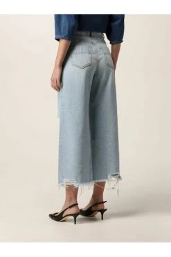 Elisabetta Franchi Cropped Jeans TROUSERS Blue