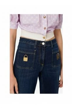 Elisabetta Franchi Bootcut Jeans Jeans Blue