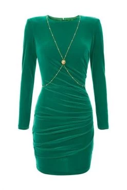 Elisabetta Franchi Casual Jurken Dresses Green