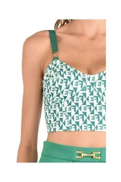 Shirts ELISABETTA FRANCHI Crop Top Green