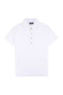 Elisabetta Franchi Polo's T-shirt White -Elisabetta Franchi Winkel 675bb007d660bd595e9e46246b93a5c2