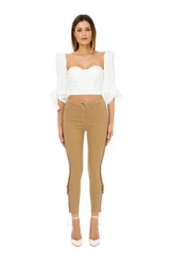 Elisabetta Franchi Pantalons Jeggings Brown -Elisabetta Franchi Winkel 67a418afc1d3d0e938846eb53f98cbfe