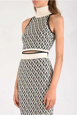 Elisabetta Franchi Sleeveless Tops Black -Elisabetta Franchi Winkel 67a6beaec0fd633afa335a9aec4b41ae