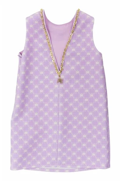 Elisabetta Franchi Jurken Dress Purple 2 Elisabetta Franchi Jurken Dress Purple - Afbeelding 2