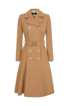 Elisabetta Franchi Trenchcoats & Mantels Double-Breasted Coats Beige -Elisabetta Franchi Winkel 687d2423aa28775e10414236485147fb