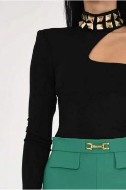 Elisabetta Franchi Bodies Body Black -Elisabetta Franchi Winkel 687fabb1236bfe1c980a4a41f5b17a12