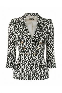 Elisabetta Franchi Blazers Black 10 Elisabetta Franchi Blazers Black -Elisabetta Franchi Winkel 68853a6731a988d1b86f211869100114