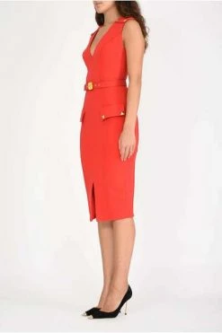 Elisabetta Franchi Casual Jurken Midi Dresses Red