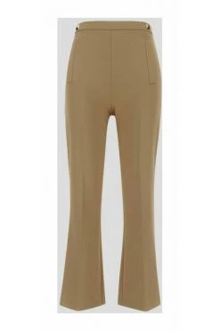 Elisabetta Franchi Wijde Broeken WIDE PANTS Beige