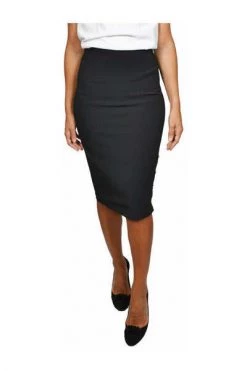 Elisabetta Franchi Kokerrokken Skirt With Buttons Black